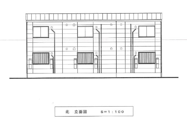 越谷市宮本町　アパートⅣ期新築工事の外観|完成予想図