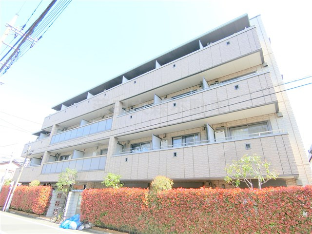 ウイング多摩川の外観|外観　2005年2月築　鉄骨造地上4階建て総戸数44戸のインターネット無料賃貸マンション　東京都大田区下丸子4丁目　東急多摩川線下丸子駅最寄り