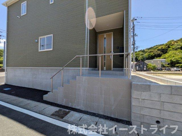 【新築戸建】　いわき市平谷川瀬第2　全3棟の玄関|3号棟写真　玄関ポーチもある落ち着いた玄関です