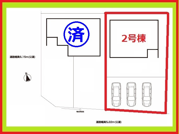 稲沢市田代１丁目の新築一戸建の区画図|◇２号棟◇