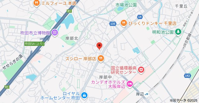 ノースアルカディアⅡの地図