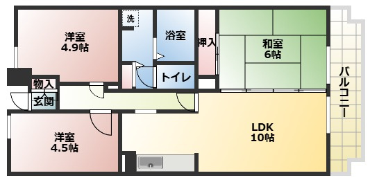 【間取り】 | グリーンヴィラ御領