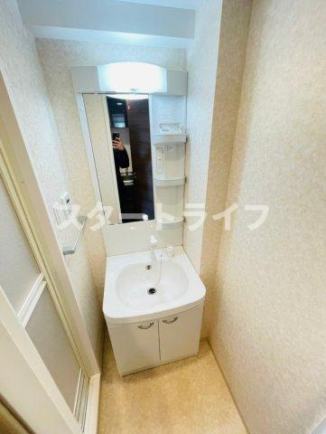 大阪市東淀川区東中島３丁目の賃貸マンションの洗面所