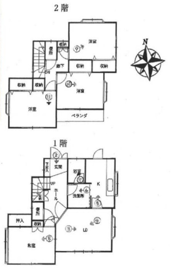 【間取り】 | 川越市的場　中古戸建
