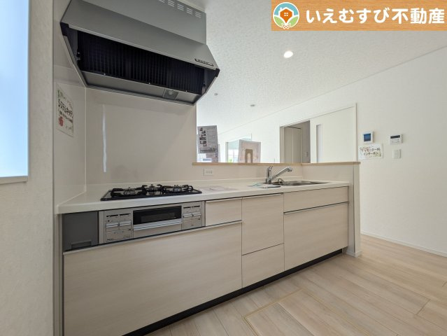 Cradle garden　邑楽郡鶉第7のキッチン|機能性収納性に溢れるキッチン
収納もたっぷり付いていてすっきり片付く！毎日楽しくお料理が出来そうです！