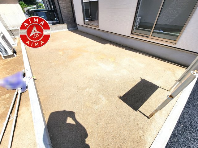 古賀市花見南3丁目第10-2棟（1号棟）の外観|お庭で自由な時間を過ごせます。
