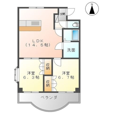 ＤｅａｒＣｏａｔａｍｏｕｒⅡの間取り