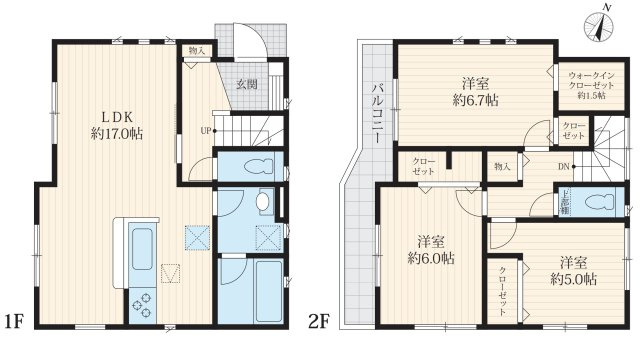 【間取り】 | 川越市南大塚5丁目　中古戸建