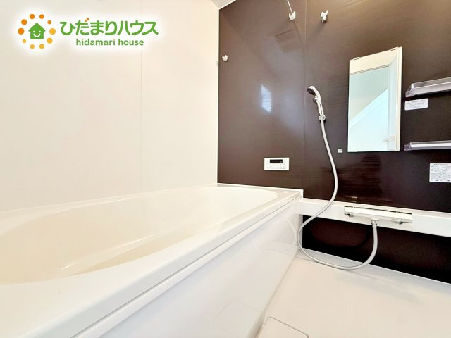 【浴室】 | ひたちなか市足崎3期　新築戸建　3号棟 | 洗練された心地よさと機能性が融合した長居したくなるバスルーム。