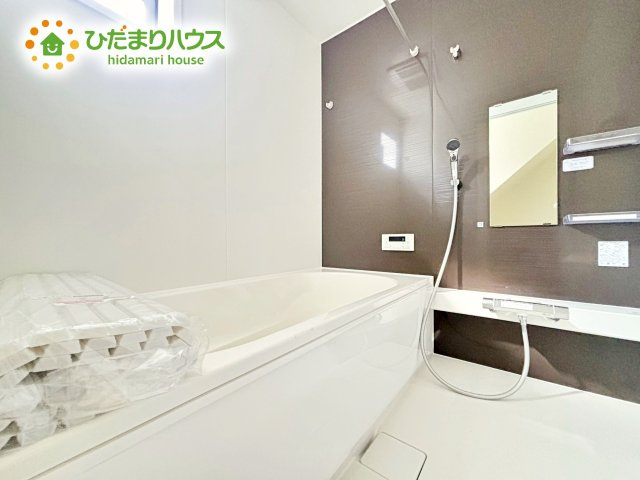 【浴室】 | ひたちなか市足崎3期　新築戸建　3号棟 | 洗練された心地よさと機能性が融合した長居したくなるバスルーム。