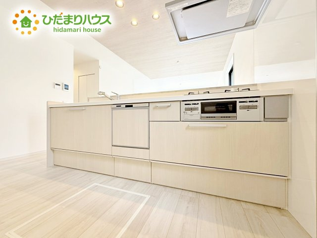 【キッチン】 | ひたちなか市足崎3期　新築戸建　3号棟 | ご夫婦やお子様と料理をする時間が楽しくなる使い勝手の良いキッチンです(^^)/