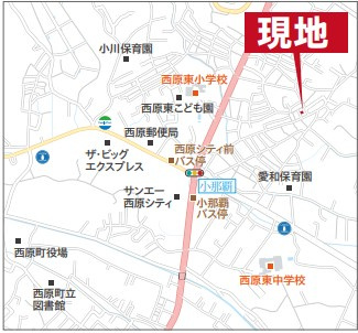 【限定1棟】西原町小那覇新築戸建ての地図