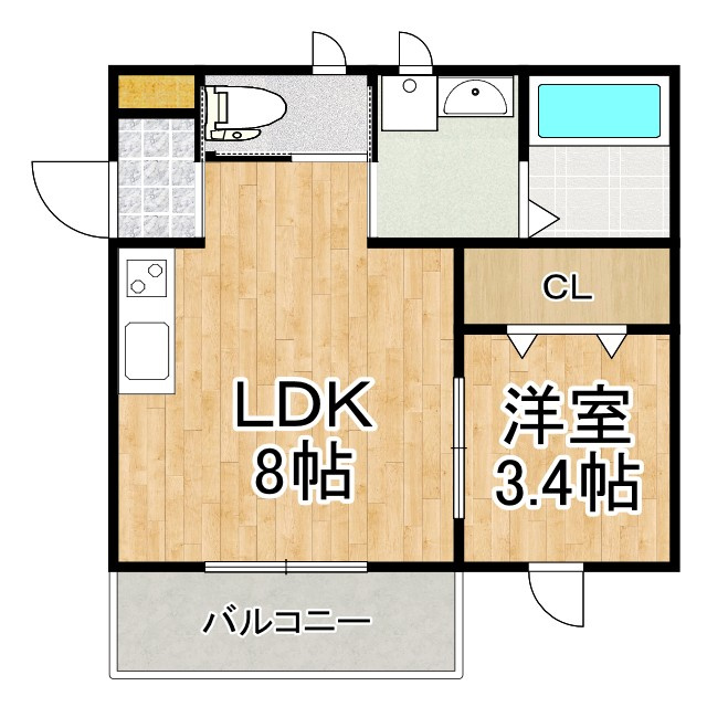 MISTRAL東姫路駅前Ⅱの間取り