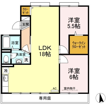 グランドール新福の間取り