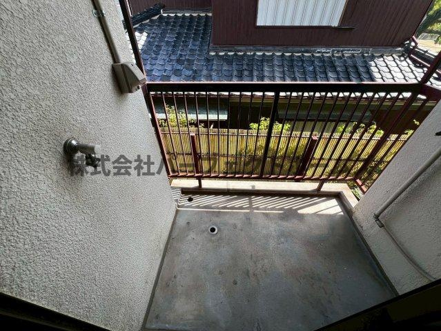 清水ハイツの設備|洗濯機置場です