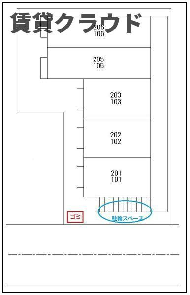 コンフォール蘇我の区画図