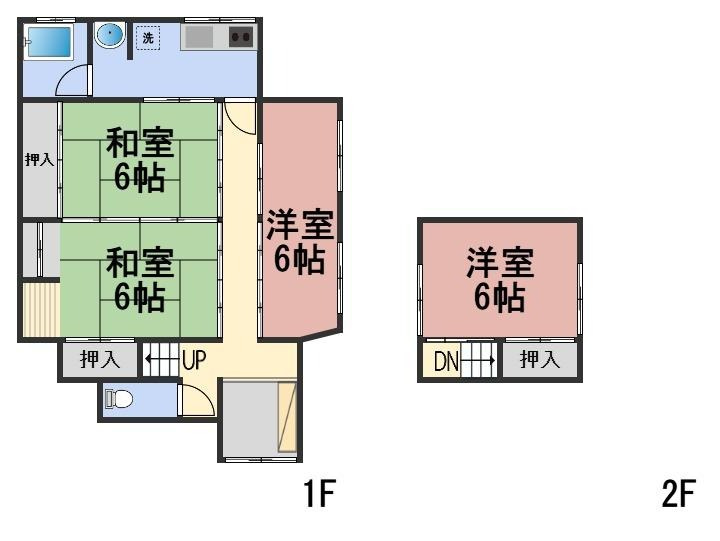 ６７０１５　岐阜市石谷中古戸建ての間取り