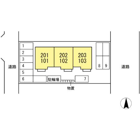 シャルマン Ⅱの区画図