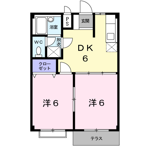 エルディムＢの間取り