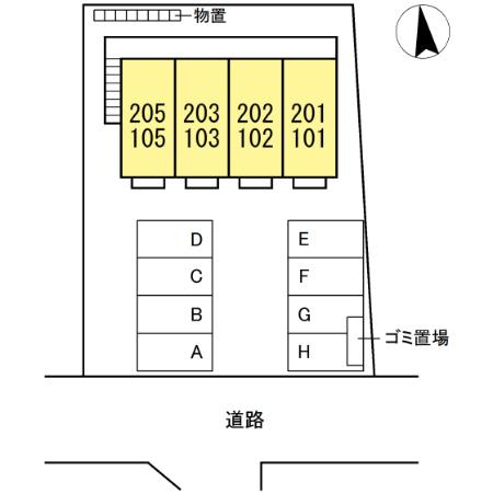 サンソフィエ茶畑の区画図