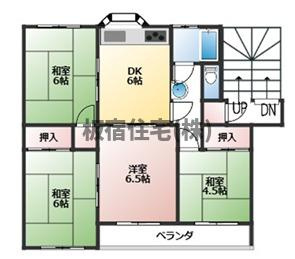 【間取り】 | 神陵台東住宅４８号棟