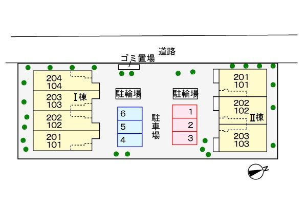 Ｃａｓａ　Ｄｏｍａｎｉ　Ⅰの駐車場