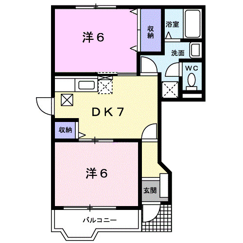 【間取り】 | レークサイドＡ