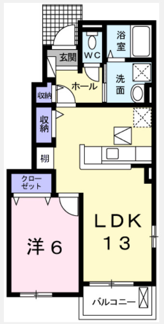 プランドールⅡの間取り