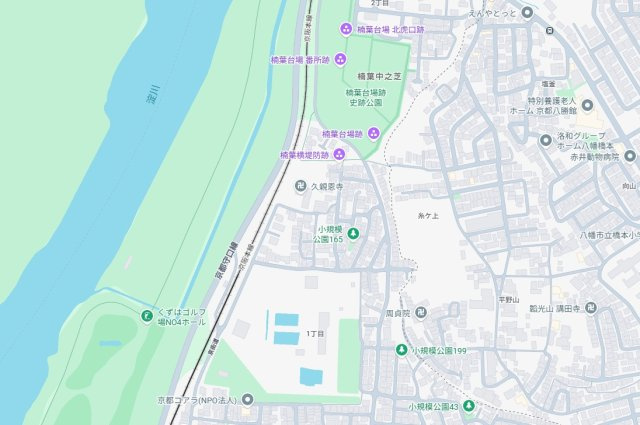 枚方市楠葉中之芝　第3期　新築一戸建ての地図