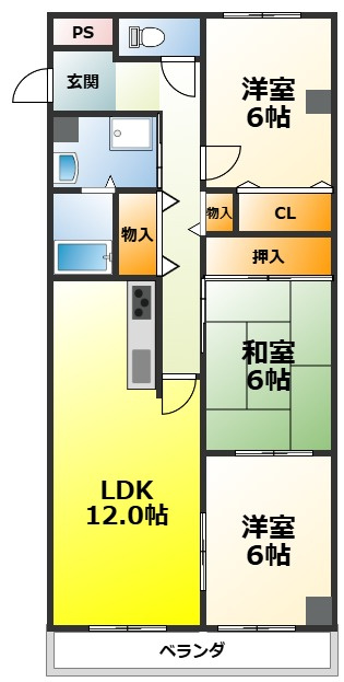YFヒルズ宮山の間取り