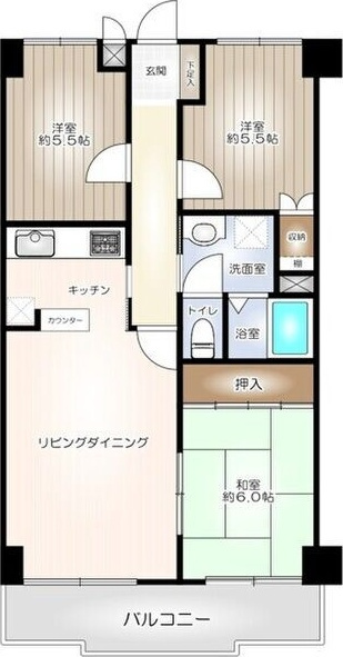 丸美ロイヤル築地の間取り
