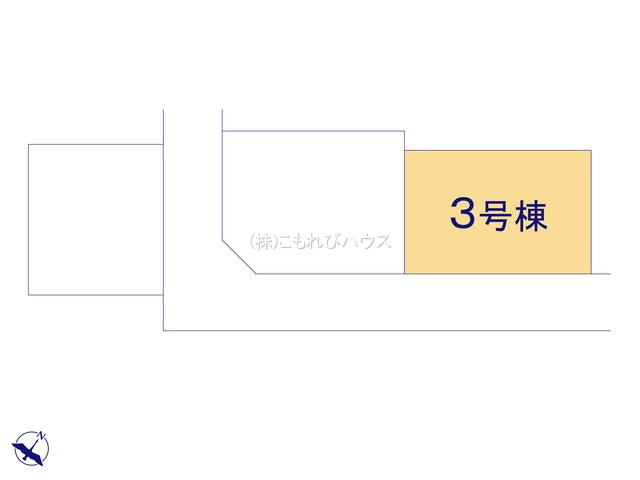 桶川市坂田西　新築一戸建て　タマタウン　03の区画図|3号棟