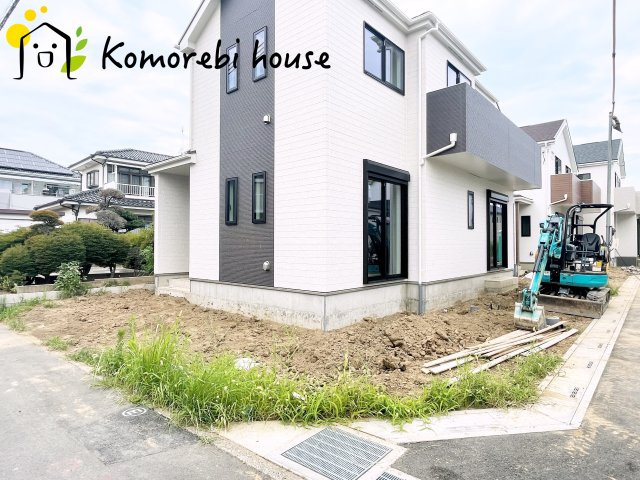 蓮田市黒浜2343番　新築一戸建て　ハートフルタウン　Aの庭|26.8.1撮影済み