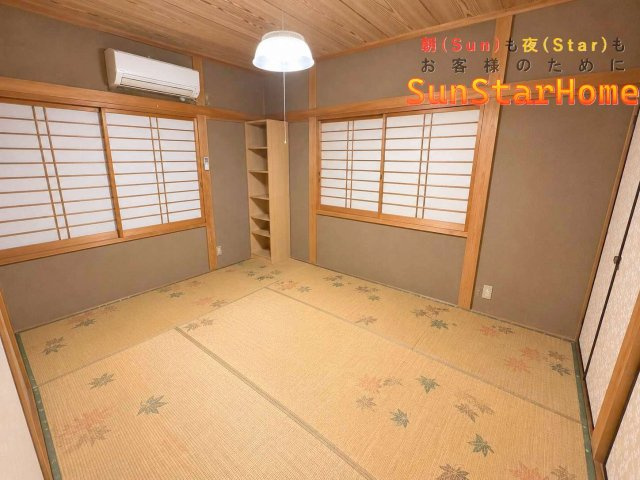 【サンスターホーム】福生市南田園　駅徒歩9分　中古戸建ての和室|※掲載写真の一部は、室内のイメージを分かりやすくするため、AI技術により家具・家電・生活用品等を加工・編集しております。現況を優先とさせていただきますので、あらかじめご了承ください。
