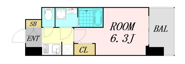S-RESIDENCE城東SEVER　仲介手数料無料の間取り