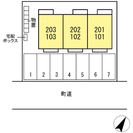 コンフォート南花沢の区画図
