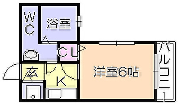 エステート櫛原の間取り