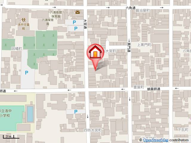 デトムワン四条大宮の地図