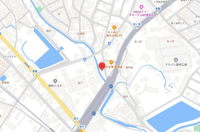 三崎町井の花貸地の地図