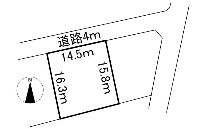 土地　野一色8丁目の土地図