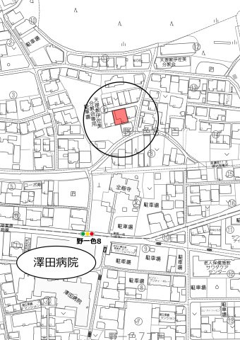 土地　野一色8丁目の地図
