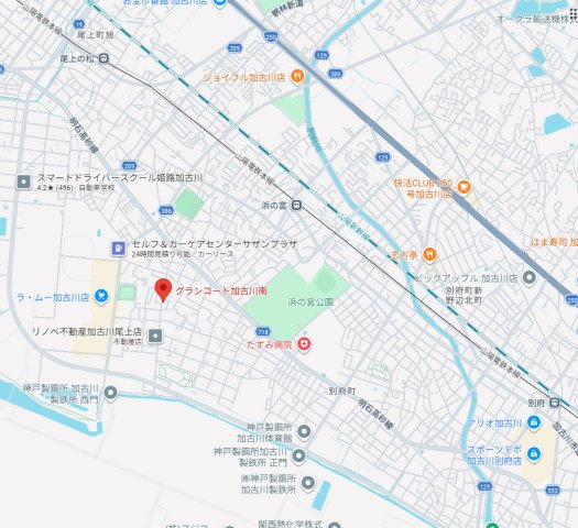 グランコート加古川南　3階の地図