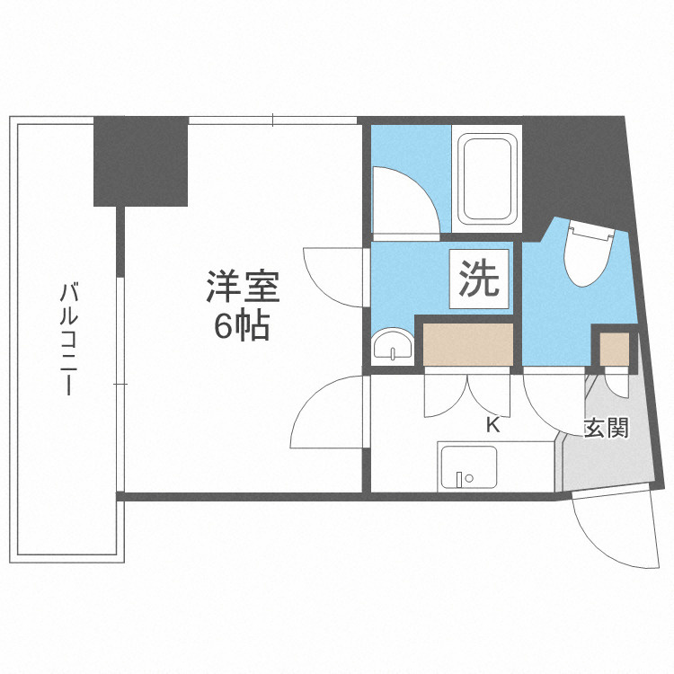 Luce Shinfukushimaの間取り