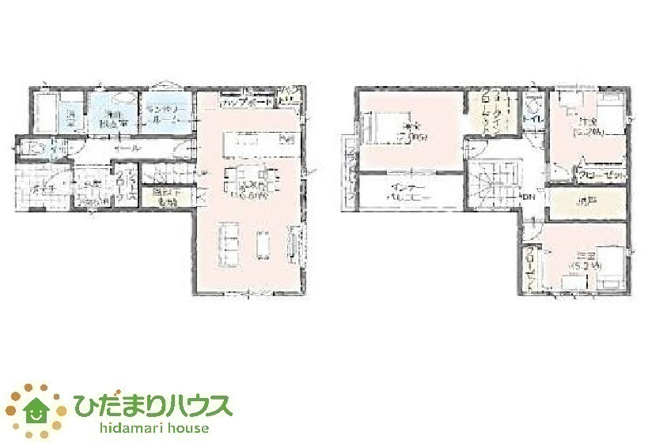 【間取り】 | 水戸市千波町Ⅲ　新築戸建　1号棟 | 収納豊富な間取りで、荷物が多くても安心！
