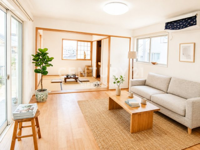 【居間・リビング】 | 東急田園都市線「長津田」中古戸建 | 使いやすいリビングです