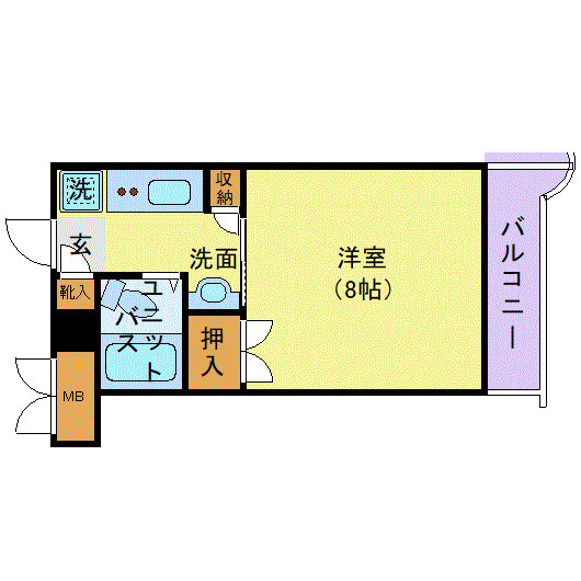狛江市東和泉１丁目の賃貸マンションの間取り