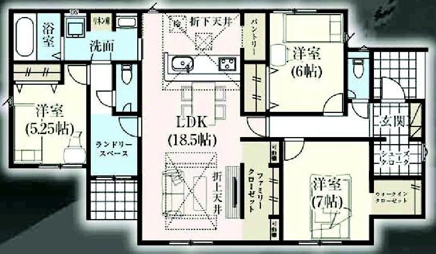 グラファーレ渋川市金井　２号棟（平屋）