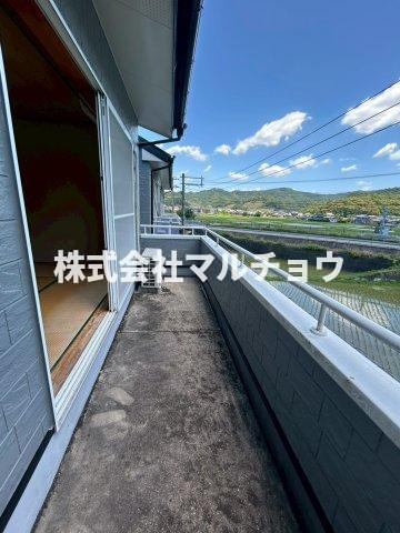 高瀬川ハイツAのバルコニー|広々としたバルコニーです
