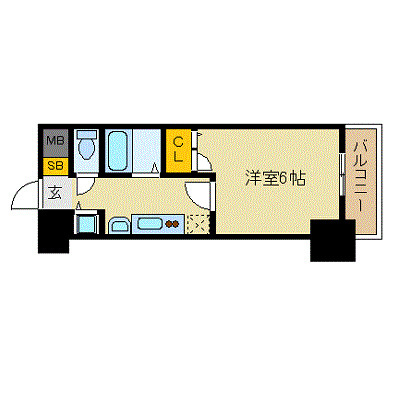 プレサンス名古屋ＳＴＡＴＩＯＮビーフレックスの間取り