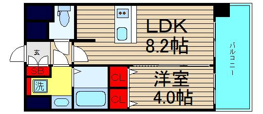 プレサンス難波元町の間取り